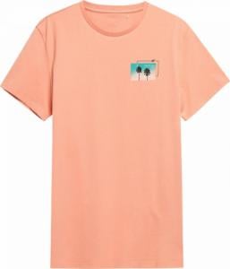 4f T-Shirt męski, pomarańczowy r. XL (H4L22-TSM043 64S) 1
