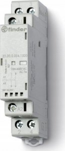 Finder Stycznik modułowy 25A 2Z 24V AC/DC, wskaźnik zadziałania + LED, styk AgNi 22.32.0.024.1320 1