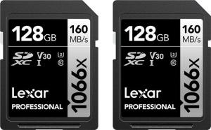 Karta Lexar Professional 1066x (2 szt.) SDXC 128 GB Class 10 UHS-I/U3 V30 (LSD1066128G-B2NNG) 1