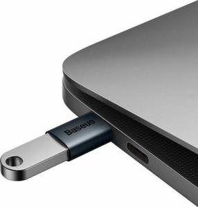 Adapter USB Baseus Ingenuity OTG USB-C - USB Niebieski  (ZJJQ000003) 4