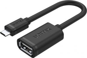 Kabel USB Unitek USB-A - microUSB 0.22 m Czarny (Y-C438GBK) 1
