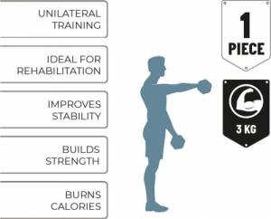 Umbro ‎Hantel 269634 neoprenowy 1 x 3 kg 2