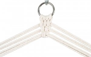 Royokamp  Hamak fotel brazylijski 90x50cm natura biały z wszytą poduszką 5