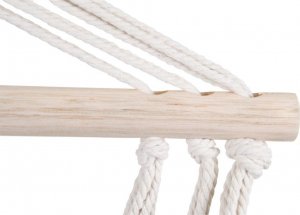 Royokamp  Hamak fotel brazylijski 90x50cm natura biały z wszytą poduszką 6