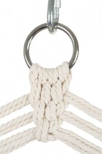 Royokamp  Hamak fotel brazylijski 90x50cm natura biały z wszytą poduszką 7