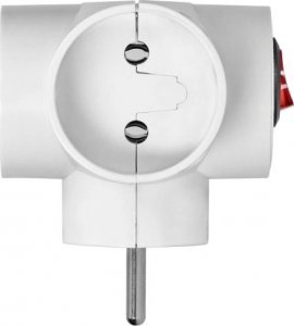 Timex Rozgałęźnik 3 gniazda b/uziemienia i wyłącznikiem R-30W (BI) 7