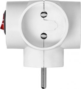 Timex Rozgałęźnik 3 gniazda b/uziemienia i wyłącznikiem R-30W (BI) 8