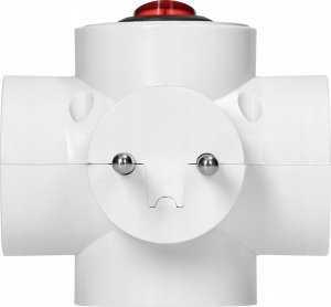 Timex Rozgałęźnik 3 gniazda b/uziemienia i wyłącznikiem R-30W (BI) 9