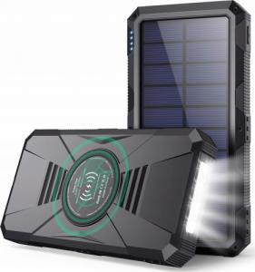 Powerbank Aiko Indukcja Solar 30000 mAh Czarny 1