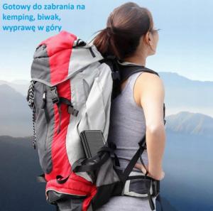 Powerbank Aiko z panelem solarnym 20000mAh Czarny 5