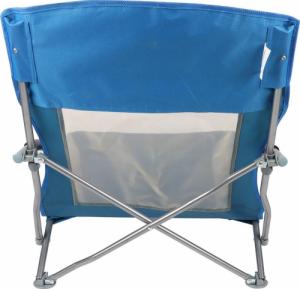 Royokamp  Fotel turystyczno plażowy z podłokietnikami 55x58x64 składany niebieski 4