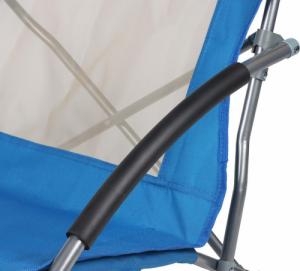 Royokamp  Fotel turystyczno plażowy z podłokietnikami 55x58x64 składany niebieski 5