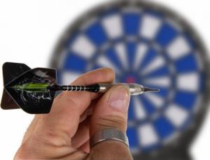 Enero Rzutki lotki plastikowe do darta czarne 3 szt. 3