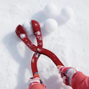 Prosperplast Śnieżkomat ballmaker snowball do robienia kulek śnieżnych pojedynczy czerwony 1