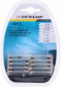 Dunlop Zestaw bezpieczników samochodowych szklanych DUNLOP 10szt 1