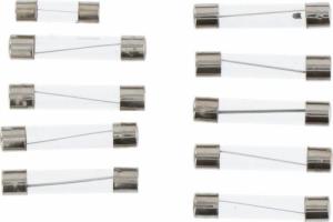 Dunlop Zestaw bezpieczników samochodowych szklanych DUNLOP 10szt 2