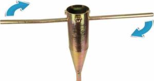 Saska Garden Baza mocowanie do parasola metalowa wkręcana 1032887 4