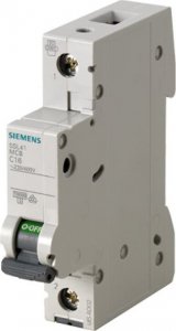 Siemens Wyłącznik nadpradowy 1P B 16A 10kA AC 5SL4116-6 1
