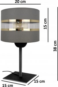 Lampa stołowa GTV Lampka biurkowa RIO, E27, max. 40W, 220-240V, czerwony 1