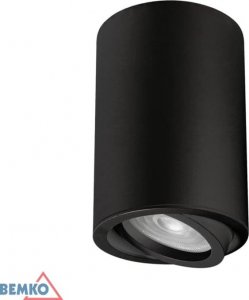 Lampa sufitowa Bemko Oprawa nasufitowa punktowa ULTER regulowana fi70 GU10 max.1x50W czarna C23-DLU-AR-GU10-150-BL 1