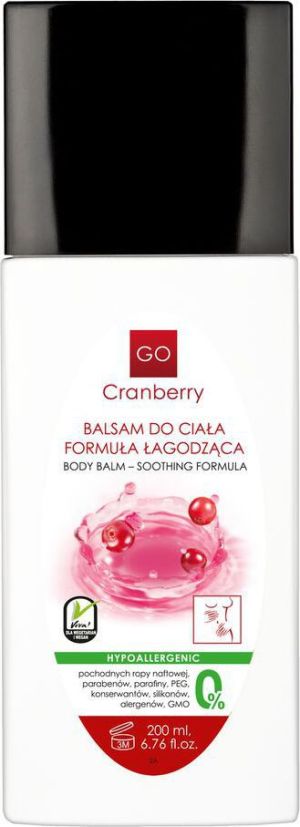 GoCranberry  Balsam do ciała formuła łagodząca 200ml 1