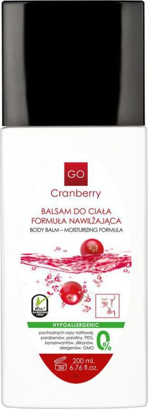 GoCranberry  Balsam do ciała formuła nawilżająca 200ml 1