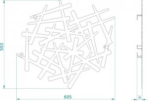 Decolicious Wieszak na ścianę BIERKY 6