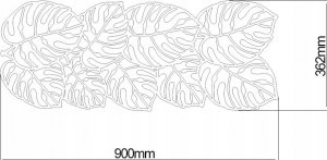 Decolicious Wieszak na ścianę MONSTERA 6