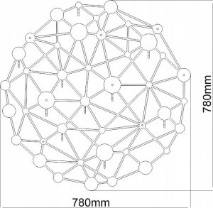 Decolicious Wieszak na ścianę ATOOMY 7
