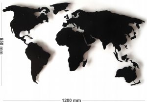 Decolicious Dekoracyjna Mapa Świata 3D 6