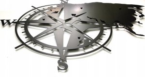 Decolicious Dekoracyjna Mapa Świata Compass 3D 3