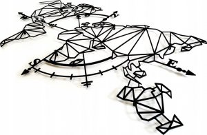 Decolicious Dekoracyjna Mapa Świata GEO COMPASS 4