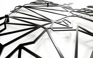 Decolicious Dekoracyjna Mapa Świata GEO COMPASS 6