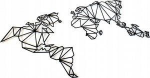 Decolicious Dekoracyjna Mapa Świata GEO 2