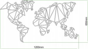 Decolicious Dekoracyjna Mapa Świata GEO 7