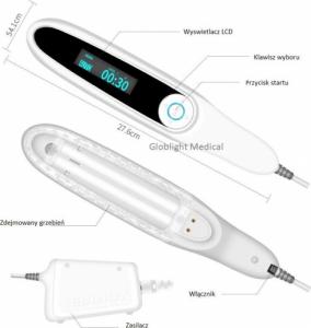 Zestaw do fototerapii UVB łuszczyca, bielactwo, 311nm LCD 2