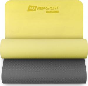 Hop-Sport Mata treningowa HS-T006GM 183 cm x 61 cm x 1.5 cm żółto-szara 1