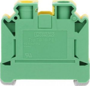 Phoenix Contact Złączka szynowa przewodu ochronnego 16mm2 zielono-żółta TB 16-PE I Essential 3059896 1