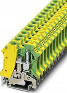 Phoenix Contact Złączka szynowa przewodu ochronnego 10mm2 zielono-żółta TB 10-PE I Essential 3059883 1