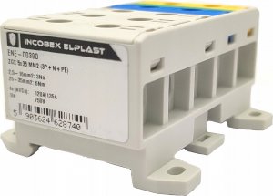 Incobex Listwa zaciskowa pięciopolowa ZGX 5x35 mm2 (3P+N+PE) ENE-00390 3