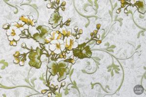 MallDeco TAPETA WINYLOWA SAMANTA, ZIELONA ART.4-1333 2