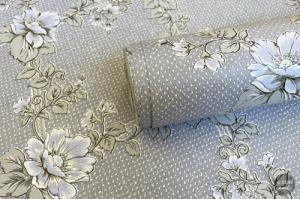 MallDeco CLEMATIS CIEMNOSZARA TAPETA WINYLOWA 3