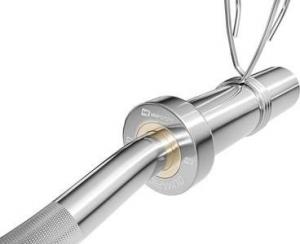 Hop-Sport Gryf olimpijski lekko łamany 120 cm (50 mm) z tuleją obrotową 3