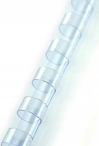 Argo Grzbiet plastikowy 6mm ARGO 405068 przezroczysty 100 szt 2