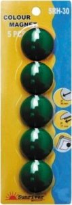 Argo Magnesy 30mm ARGO WF 607295 zielone 5 szt 1