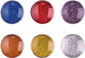 Centrum Magnesy 30mm GLITTER 88804 6szt 2