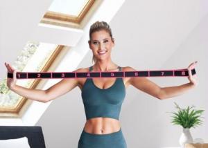 Hop-Sport Guma gimnastyczna do rozciągania różowa 3