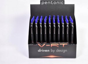Linc Długopis kulkowy automatyczny LINC PENTONIC B-RT 4007BLU-HC niebieski 0.7 czarna obudowa 1x50szt+display 1