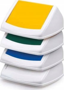 Kosz na śmieci Durable Pokrywa do kosza 40L DURABLE 1801574014 biało-niebieski 2