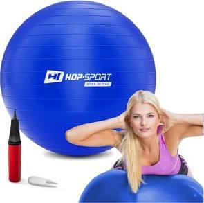 Hop-Sport Piłka fitness 70cm z pompką - niebieska 1